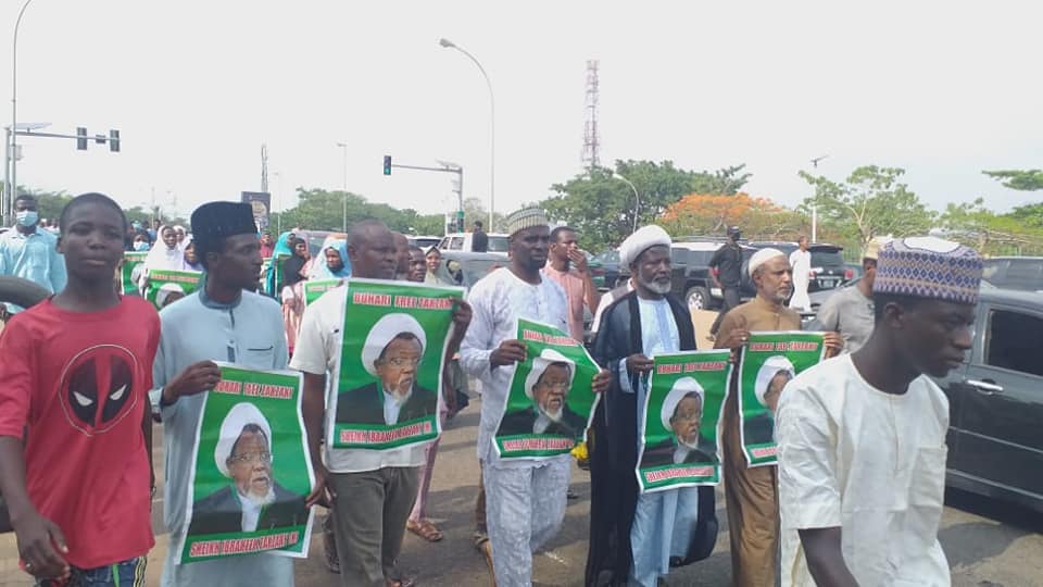  pro zakzaky protesters in abj on 21 april 2021 